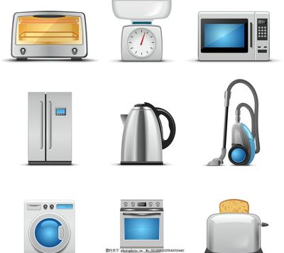 家電矢量圖 現(xiàn)代家居電器的視覺藝術(shù)與實(shí)用價(jià)值